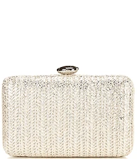 Antonio Melani Straw Minaudiere Clutch