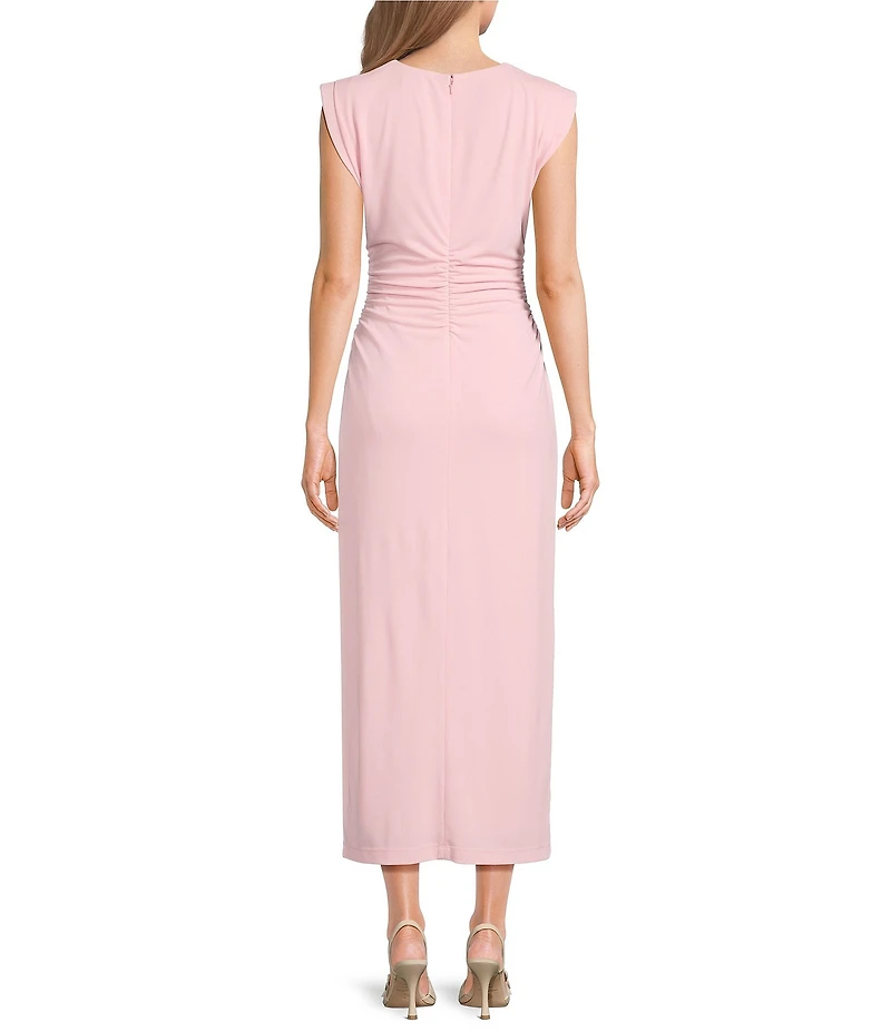 Antonio Melani Gracie Ruched Jersey Maxi Dress