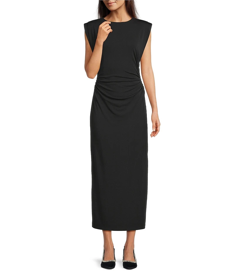 Antonio Melani Gracie Ruched Jersey Maxi Dress