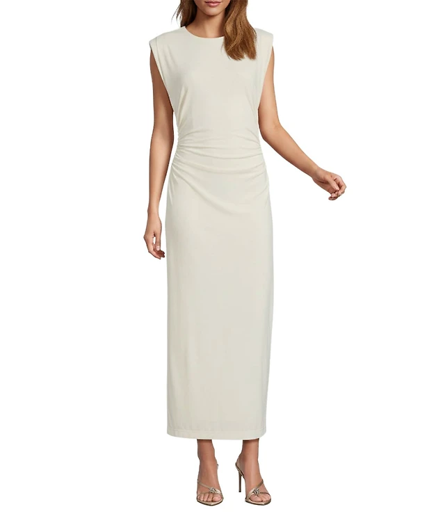 black and white midi cocktail dress Black Polka Dot Bandeau Felicity Midi Dress