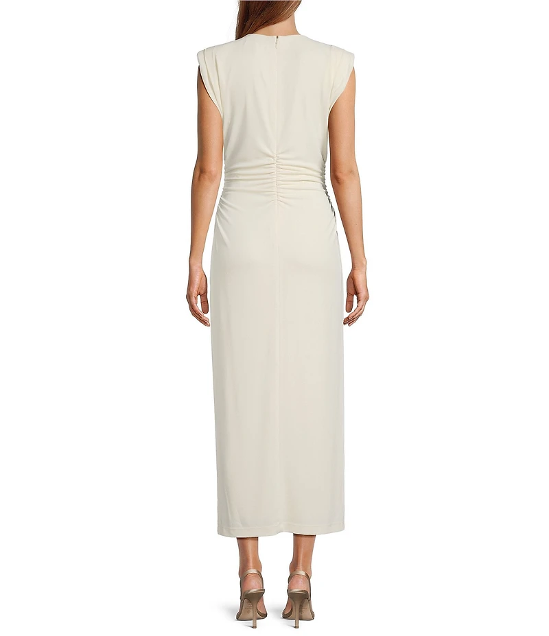 Antonio Melani Gracie Ruched Jersey Maxi Dress