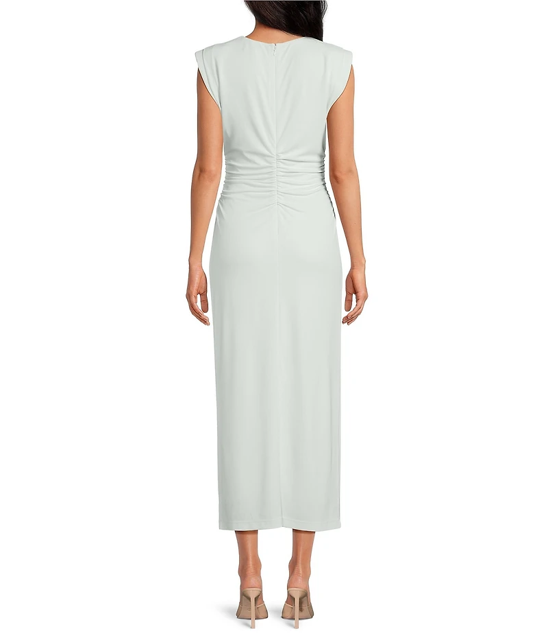 Antonio Melani Gracie Ruched Jersey Maxi Dress