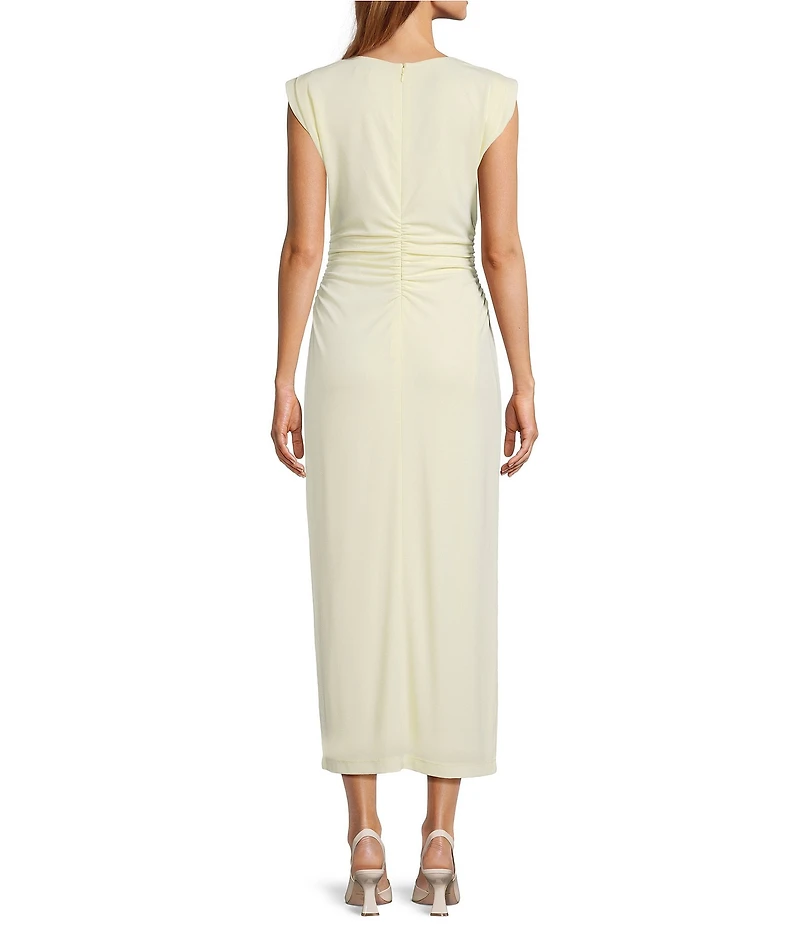Antonio Melani Gracie Ruched Jersey Maxi Dress