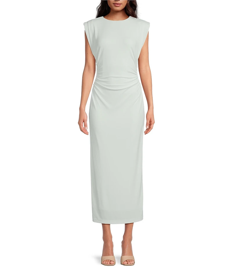 Antonio Melani Gracie Ruched Jersey Maxi Dress