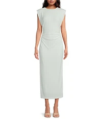 Antonio Melani Gracie Ruched Jersey Maxi Dress