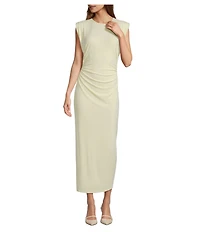 Antonio Melani Gracie Ruched Jersey Maxi Dress