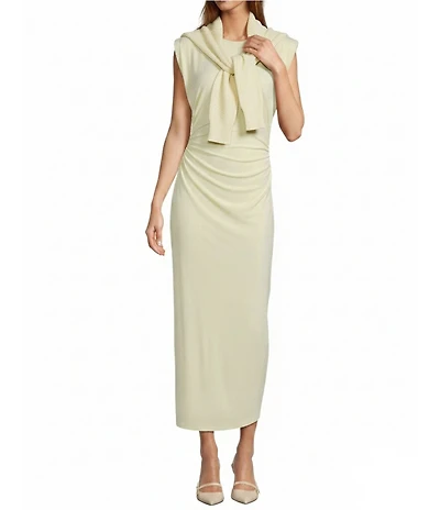 Antonio Melani Gracie Ruched Jersey Midi Dress