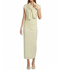 Antonio Melani Gracie Ruched Jersey Maxi Dress