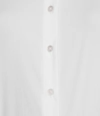 Antonio Melani Greta Long Sleeve Point Collar Poplin Button Front Bodysuit