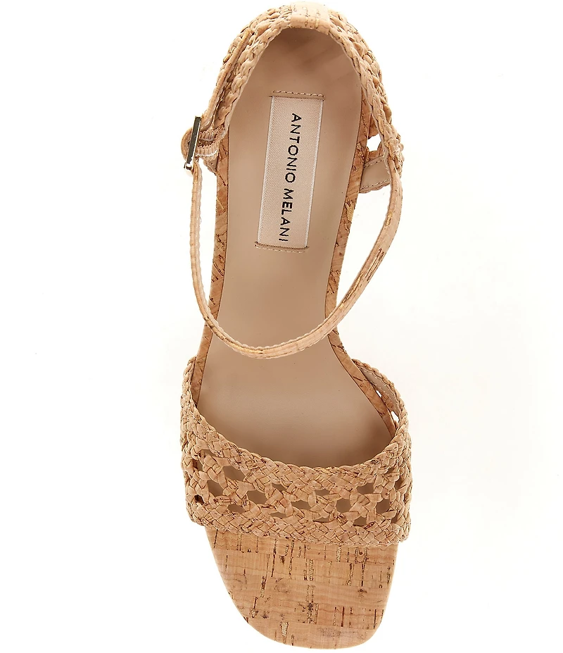 Antonio Melani Gretel Cork Woven Sandals