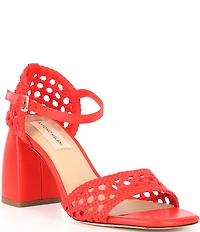 Antonio Melani Gretel Leather Woven Sandals