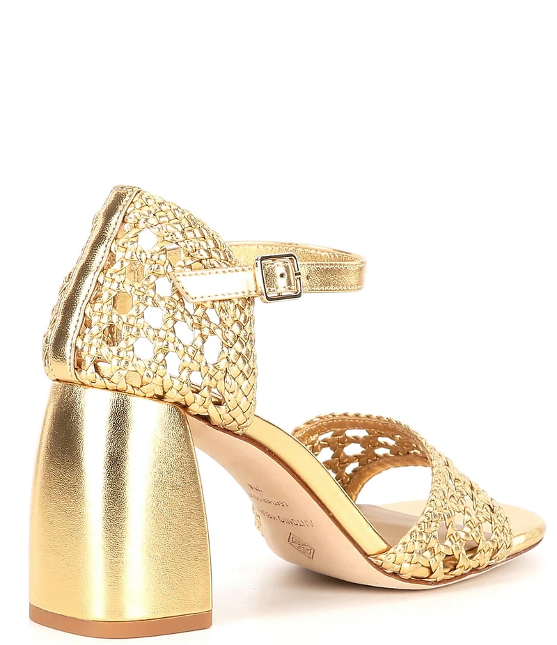 Antonio Melani Gretel Leather Woven Sandals