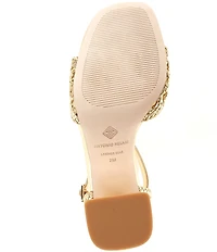 Antonio Melani Gretel Leather Woven Sandals