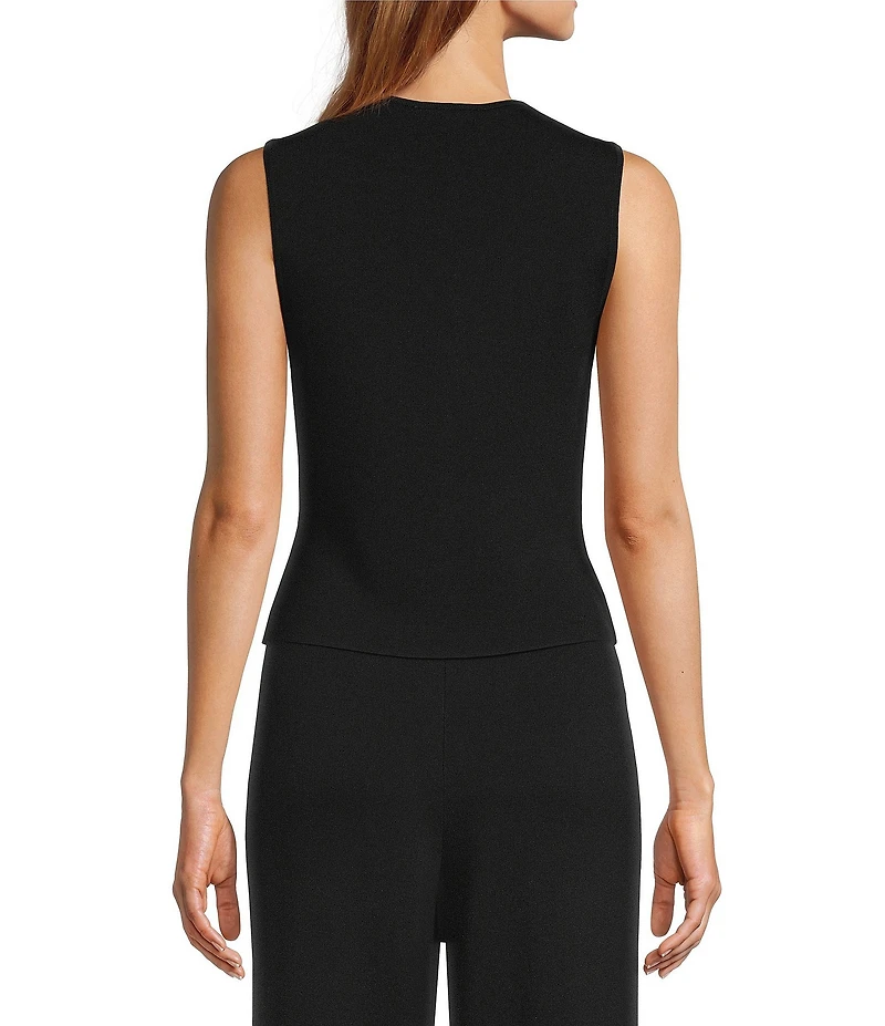 Antonio Melani Halle Gold Button Front Vest