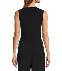 Antonio Melani Halle Gold Button Front Vest