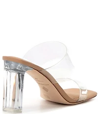 Antonio Melani Hanna Vinyl Two Band Dress Slide Sandals
