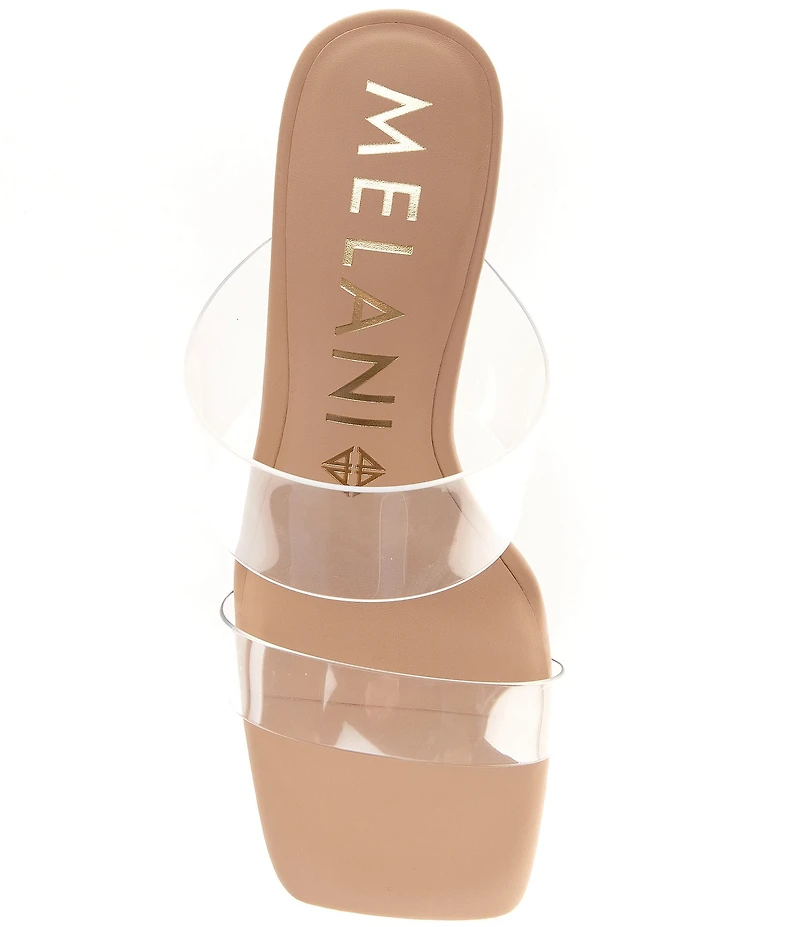 Antonio Melani Hanna Vinyl Two Band Dress Slide Sandals
