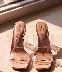 Antonio Melani Hanna Vinyl Two Band Dress Slide Sandals