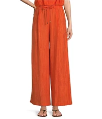 Antonio Melani Coordinating Harley Novelty Crinkle Wide Leg Pants