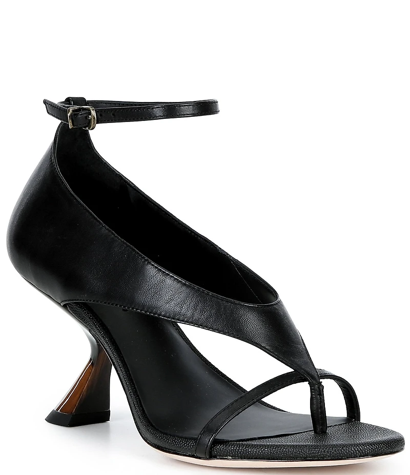 Antonio Melani Harlow Leather Funky Ankle Strap Dress Sandals
