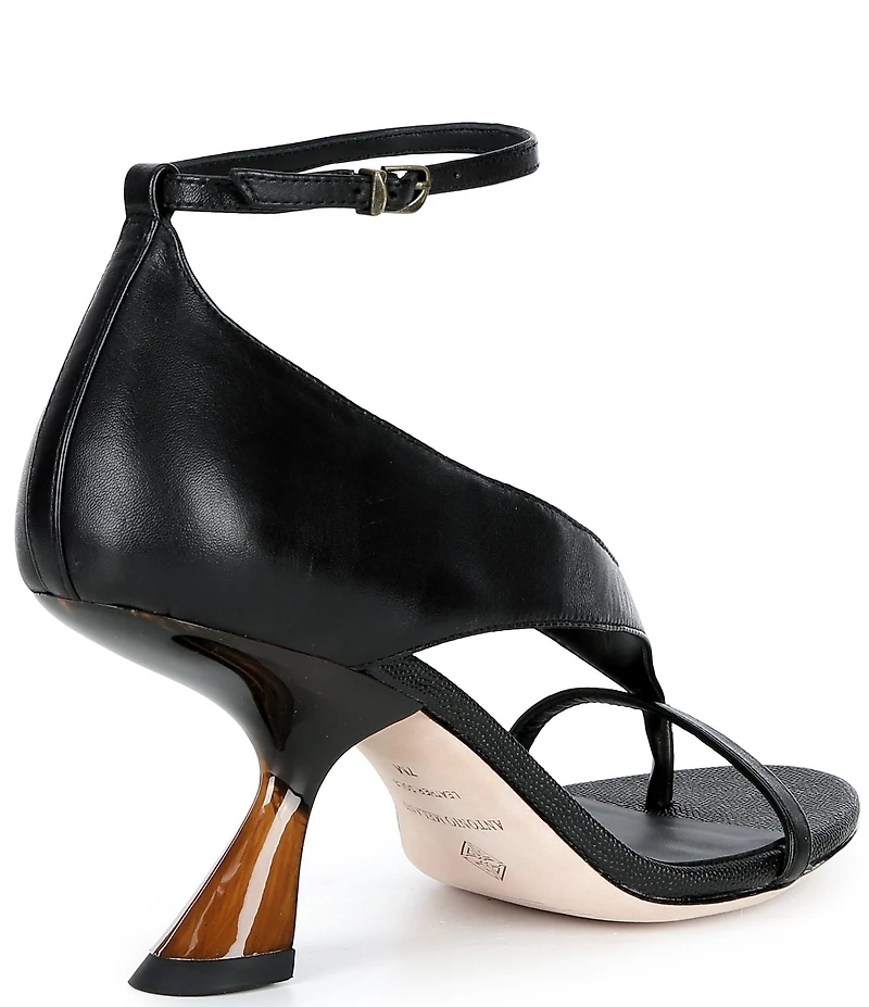 Antonio Melani Harlow Leather Funky Ankle Strap Dress Sandals