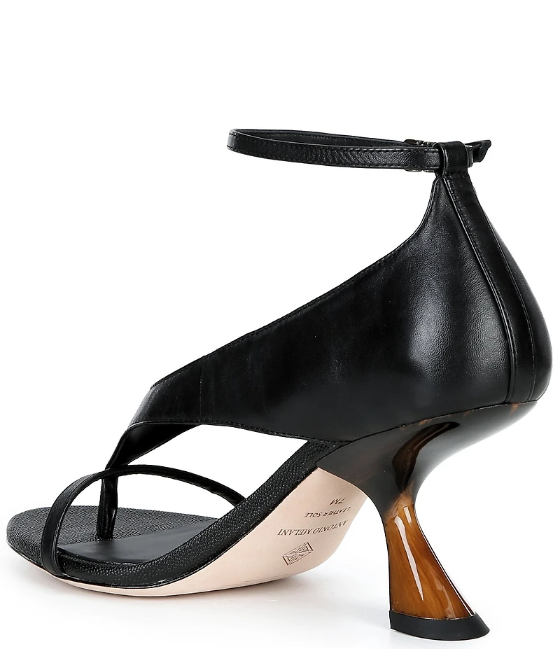 Antonio Melani Harlow Leather Funky Ankle Strap Dress Sandals