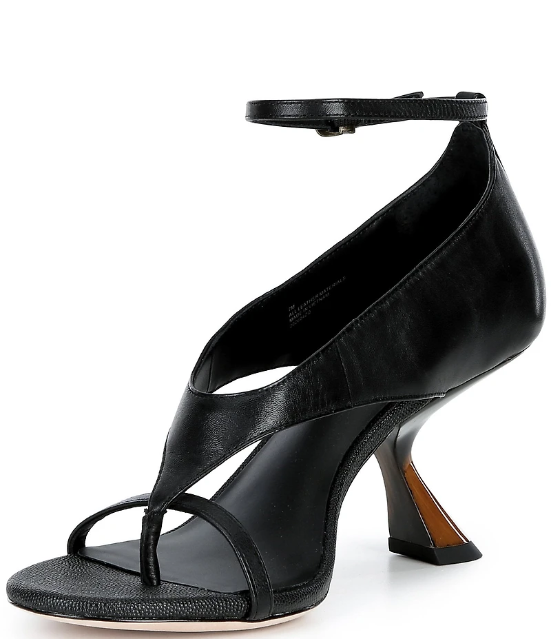 Antonio Melani Harlow Leather Funky Ankle Strap Dress Sandals