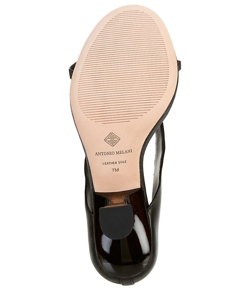 Antonio Melani Harlow Leather Funky Ankle Strap Dress Sandals