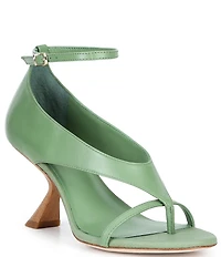 Antonio Melani Harlow Leather Funky Ankle Strap Dress Sandals