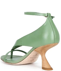 Antonio Melani Harlow Leather Funky Ankle Strap Dress Sandals