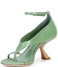 Antonio Melani Harlow Leather Funky Ankle Strap Dress Sandals