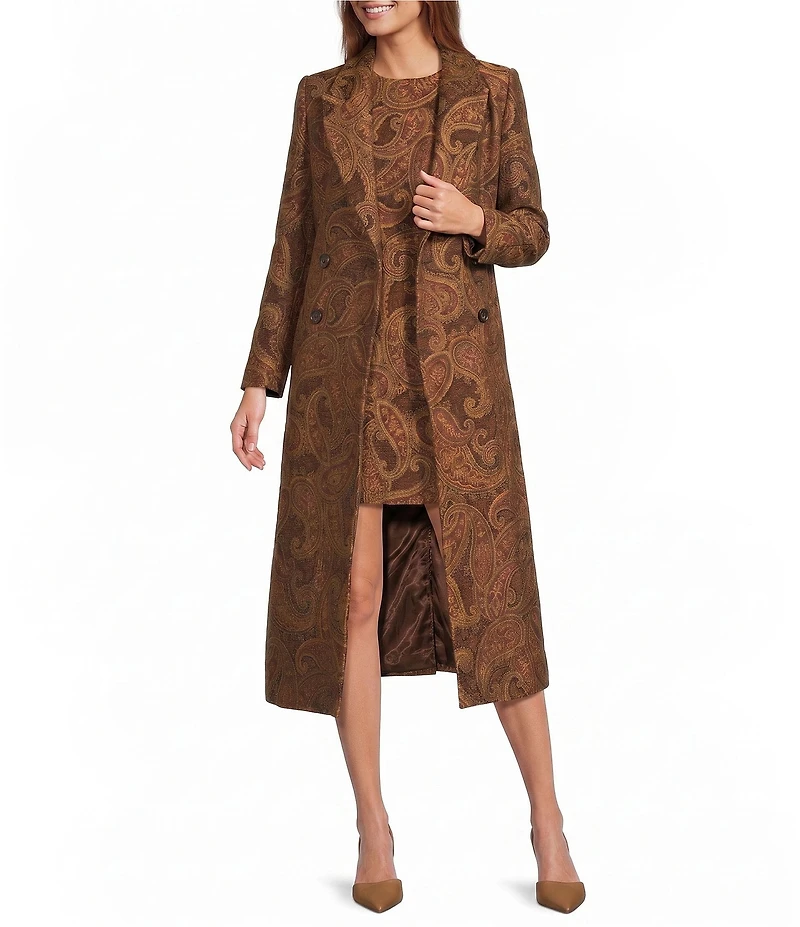 Antonio Melani Honey Jacquard A-Line Sleeveless Coordinating Dress
