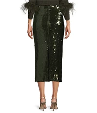 Antonio Melani Iman Sequin Pencil Midi Skirt