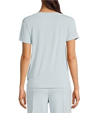 Antonio Melani Impact V-neck Short Sleeve Blouse