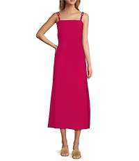 Antonio Melani Isabella Square Neck Sleeveless A-Line Midi Dress