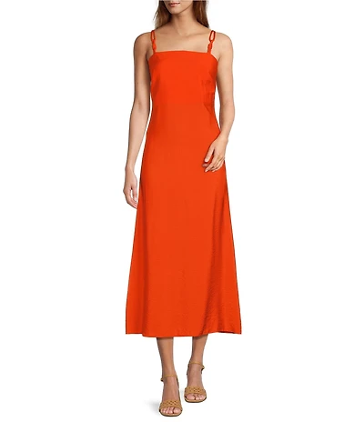 Antonio Melani Isabella Square Neck Sleeveless A-Line Midi Dress