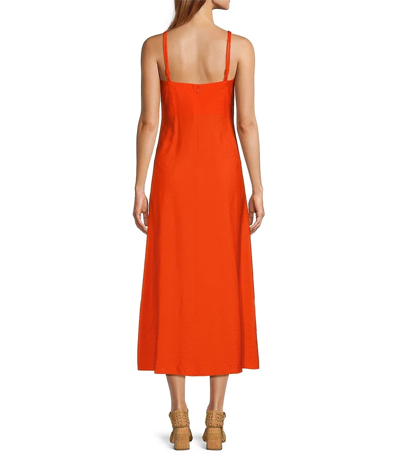 Antonio Melani Isabella Square Neck Sleeveless A-Line Midi Dress