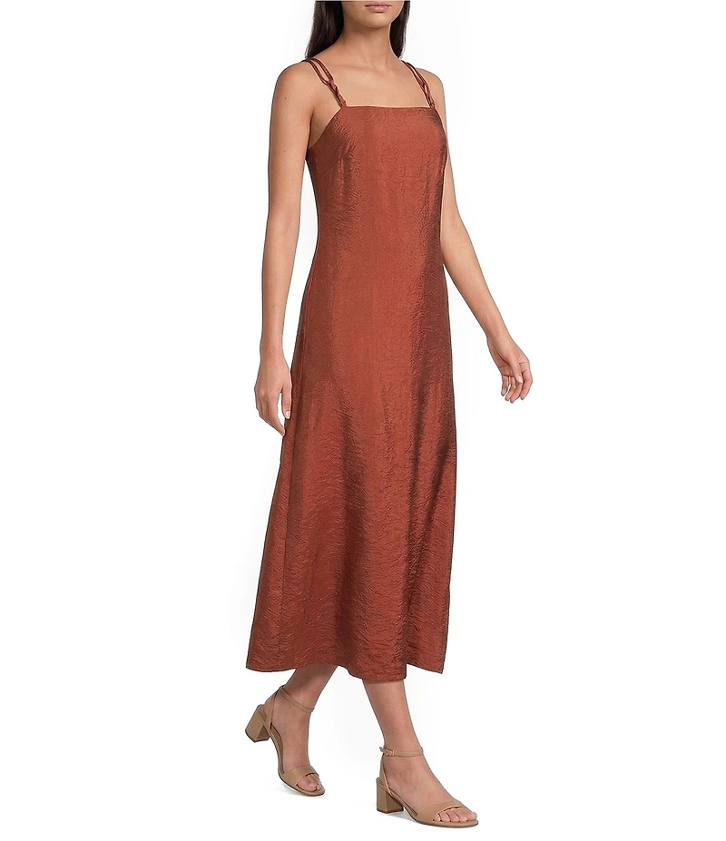 Antonio Melani Isabella Square Neck Sleeveless A-Line Midi Dress