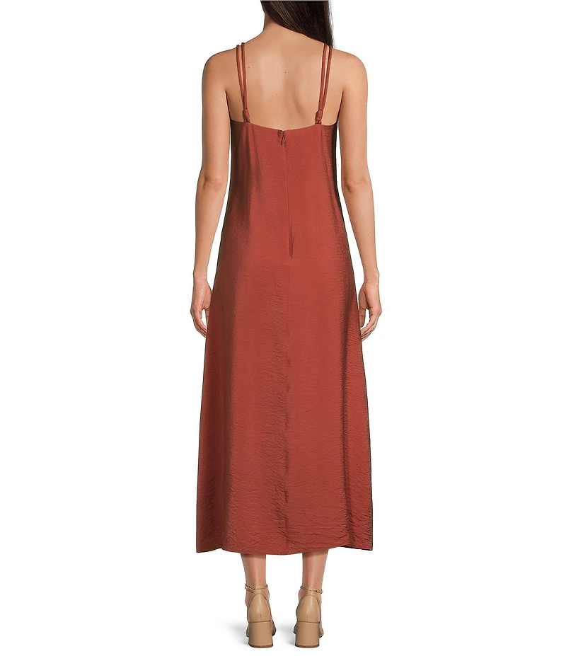 Antonio Melani Isabella Square Neck Sleeveless A-Line Midi Dress