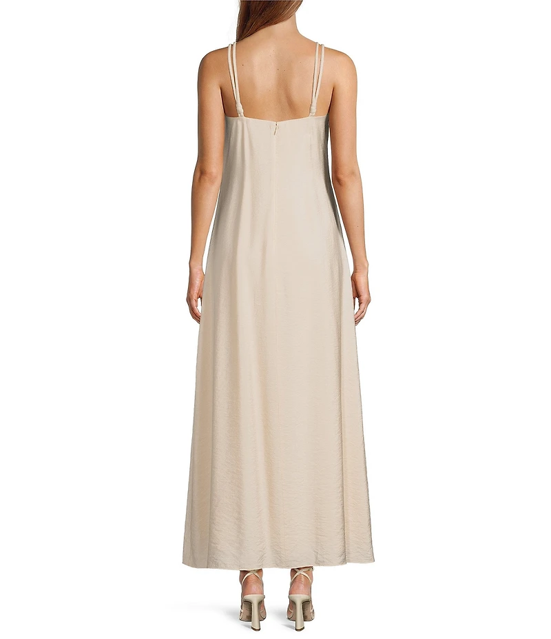 Antonio Melani Isabella Square Neck Sleeveless A-Line Midi Dress