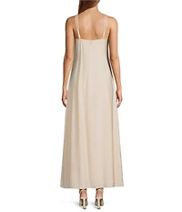 Antonio Melani Isabella Square Neck Sleeveless A-Line Midi Dress
