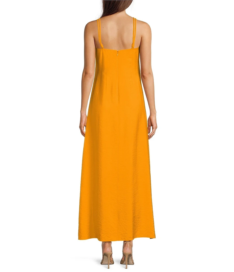 Antonio Melani Isabella Square Neck Sleeveless A-Line Midi Dress
