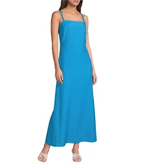 Antonio Melani Isabella Square Neck Sleeveless A-Line Midi Dress