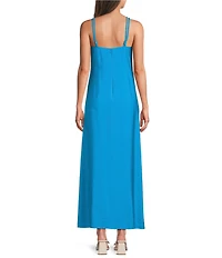 Antonio Melani Isabella Square Neck Sleeveless A-Line Midi Dress
