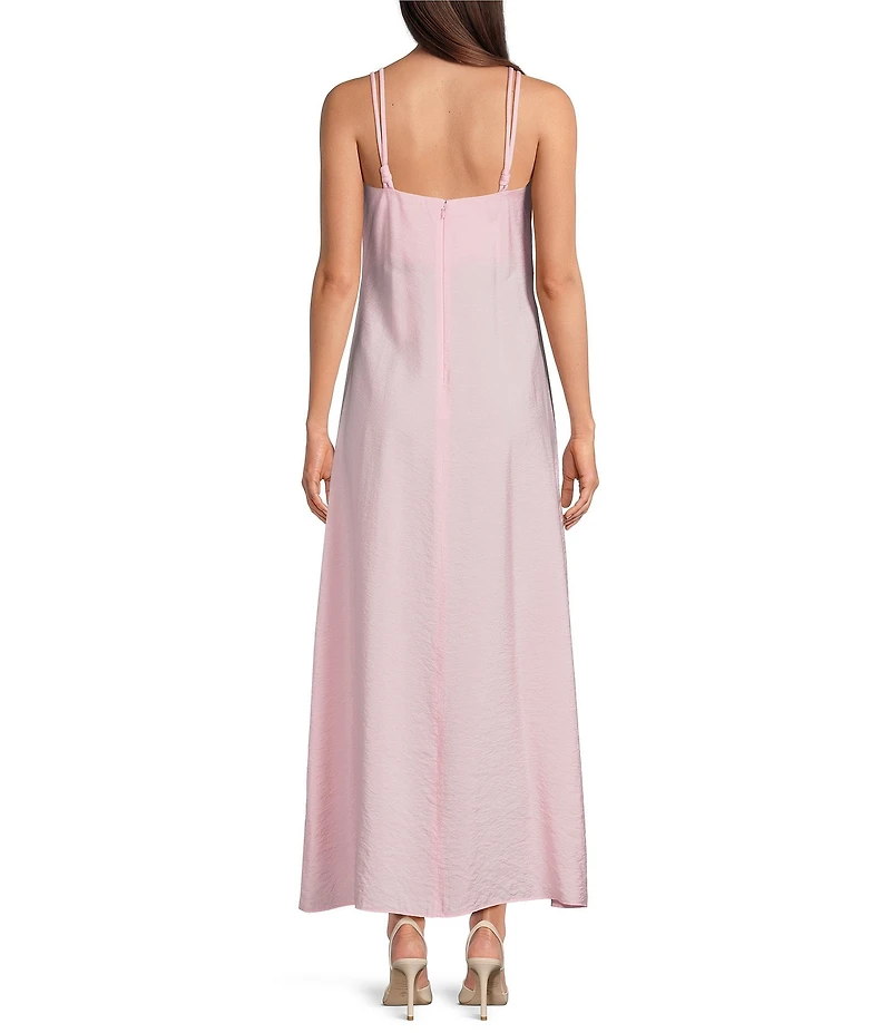 Antonio Melani Isabella Square Neck Sleeveless A-Line Midi Dress