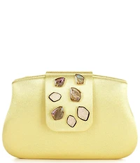 Antonio Melani Jackie Satin Stone Minaudiere Clutch Bag