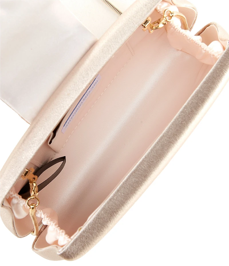 Antonio Melani Jackie Satin Stone Minaudiere Clutch Bag
