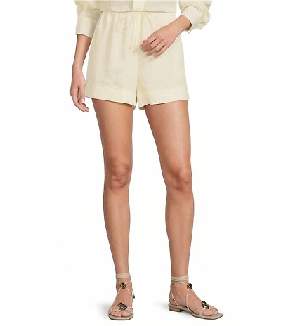 Antonio Melani Jenna Ramie High-Rise Tie Waist Coordinating Shorts