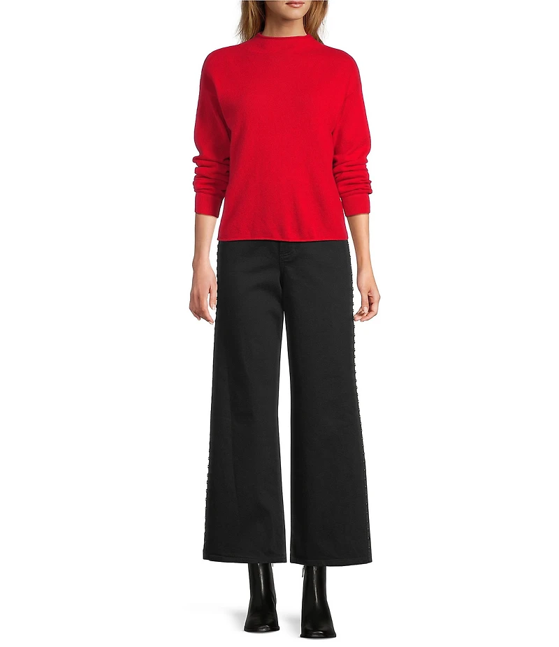 Antonio Melani Jessica Mock Neck Cashmere Sweater