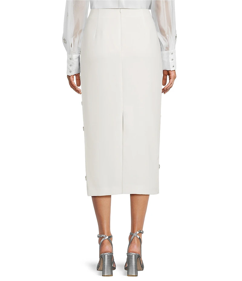 Antonio Melani Jewel Embellished Stretch Crepe Rylan Skirt